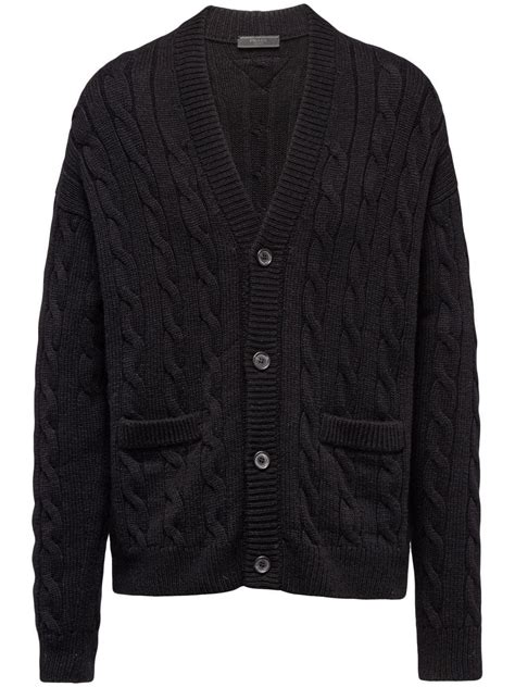 prada grey cardigan|prada cardigans for women.